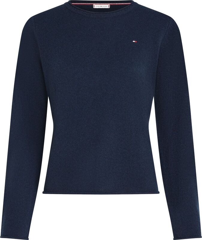 SOFT WOOL C-NK SWEATER Kadın Mavi Kazak - WW0WW40264