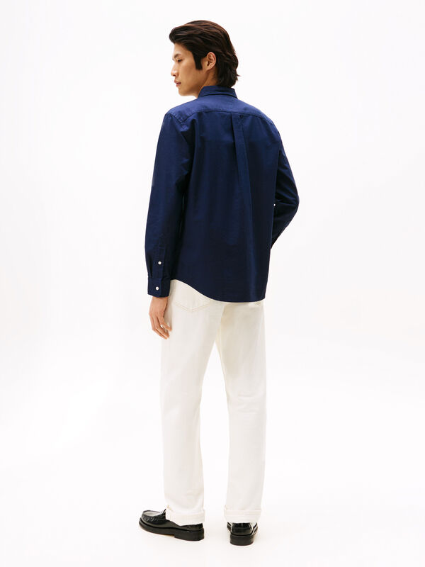 SOLID HERITAGE OXFORD RF SHIRT Erkek Mavi Gömlek - MW0MW35774