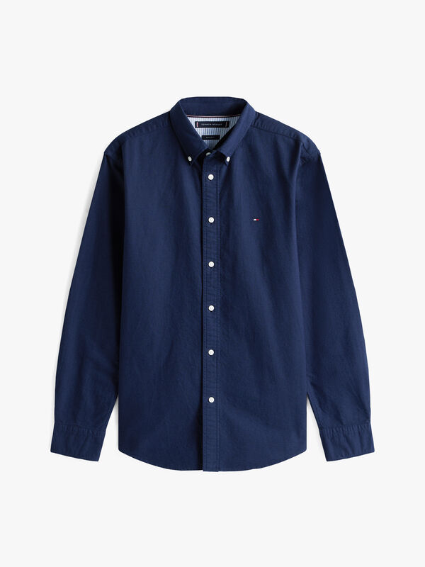 SOLID HERITAGE OXFORD RF SHIRT Erkek Mavi Gömlek - MW0MW35774