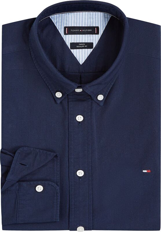 SOLID HERITAGE OXFORD RF SHIRT Erkek Mavi Gömlek - MW0MW35774