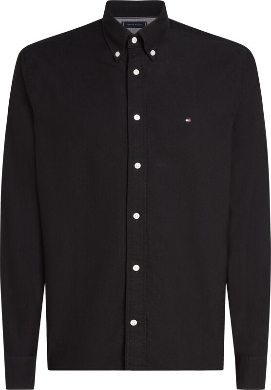 SOLID HERITAGE OXFORD RF SHIRT Erkek Siyah Gömlek - MW0MW35774