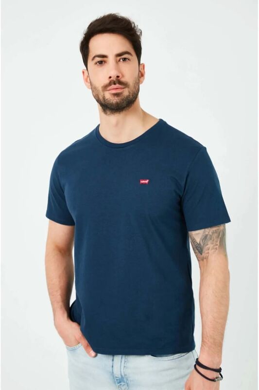 Levi's - SS CLASSIC HM TEE TR DRESS BLUES Erkek Gri T-Shirt - 56809 Levi's - SS CLASSIC HM TEE TR DRESS BLUES Erkek Gri T-Shirt - 56809