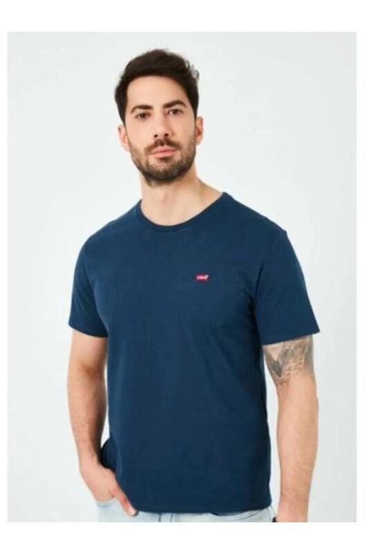 Levi's - SS CLASSIC HM TEE TR DRESS BLUES Erkek Mavi T-Shirt - 56809