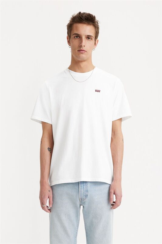 SS CLASSIC HM TEE TR MEDIUM GREY HEATHER Erkek Bej Basic T-Shirt - 56809