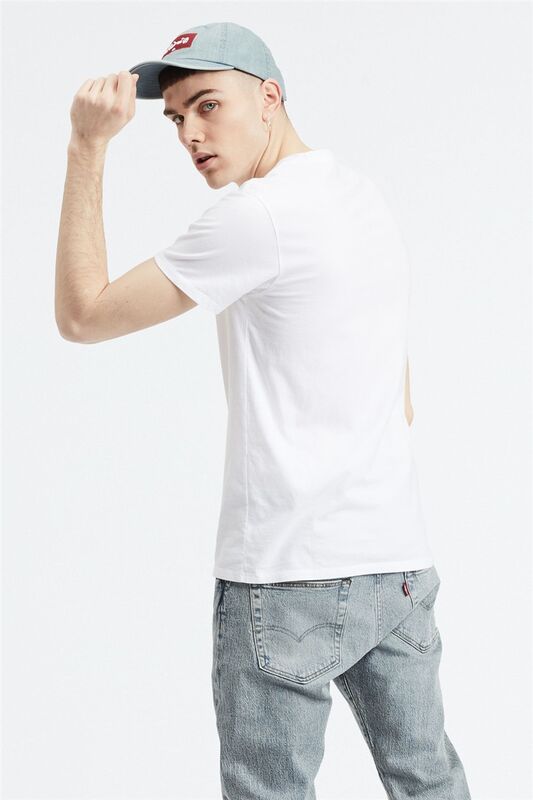 SS CLASSIC HM TEE TR MEDIUM GREY HEATHER Erkek Bej Basic T-Shirt - 56809