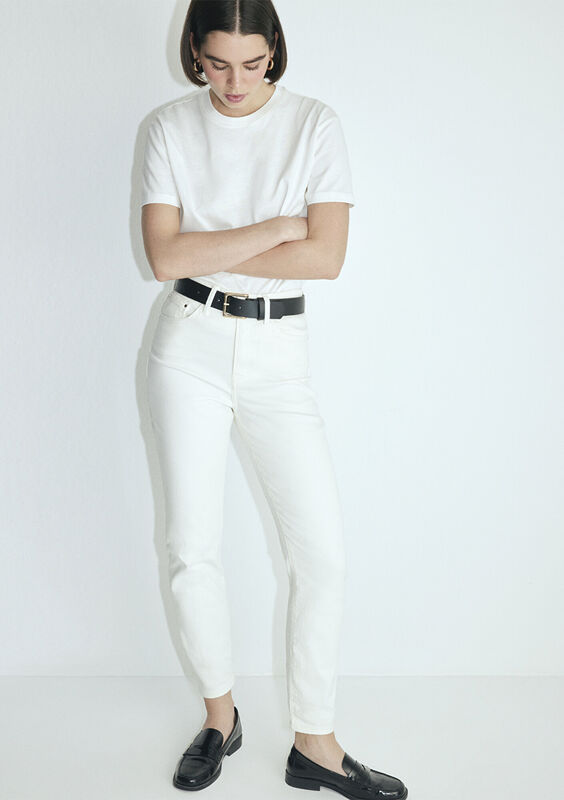 STAR Kadın Beyaz Denim Pantolon - M101077
