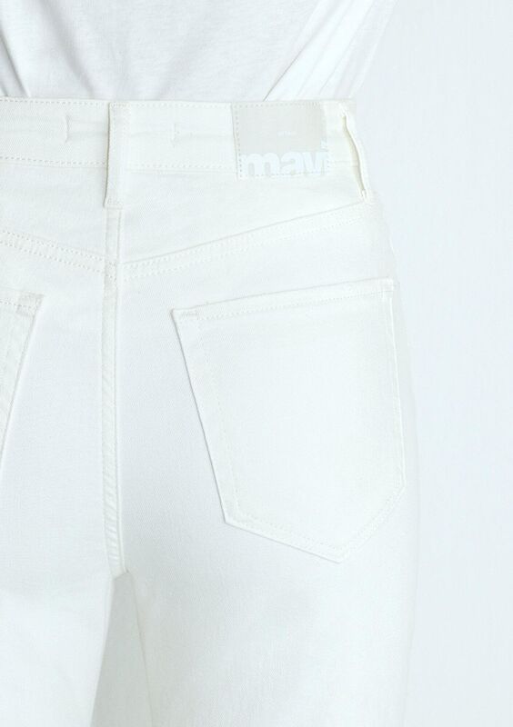 STAR Kadın Beyaz Denim Pantolon - M101077
