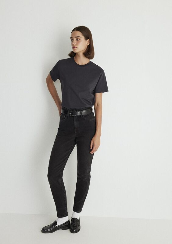 STAR Kadın Koyu Gri Denim Pantolon - M101077