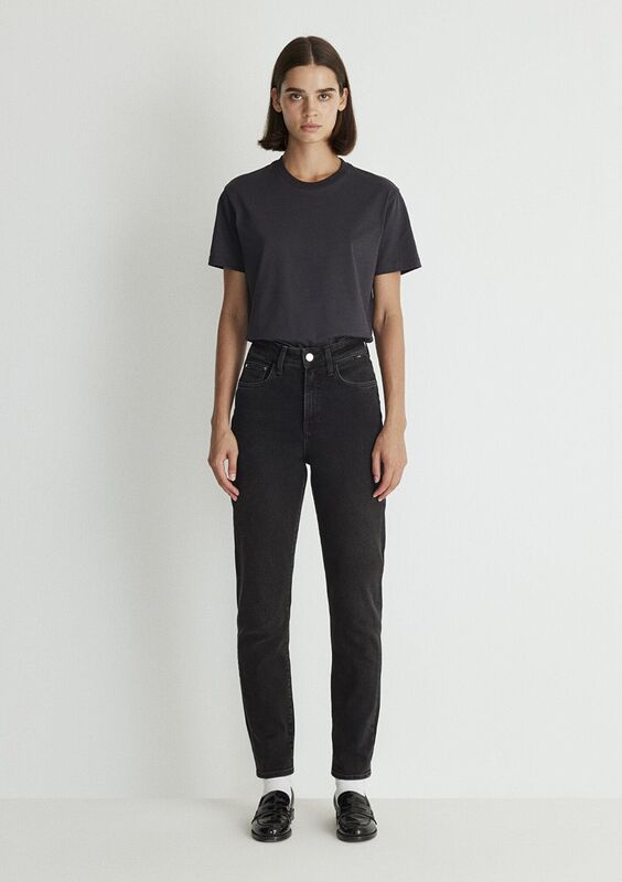 STAR Kadın Koyu Gri Denim Pantolon - M101077