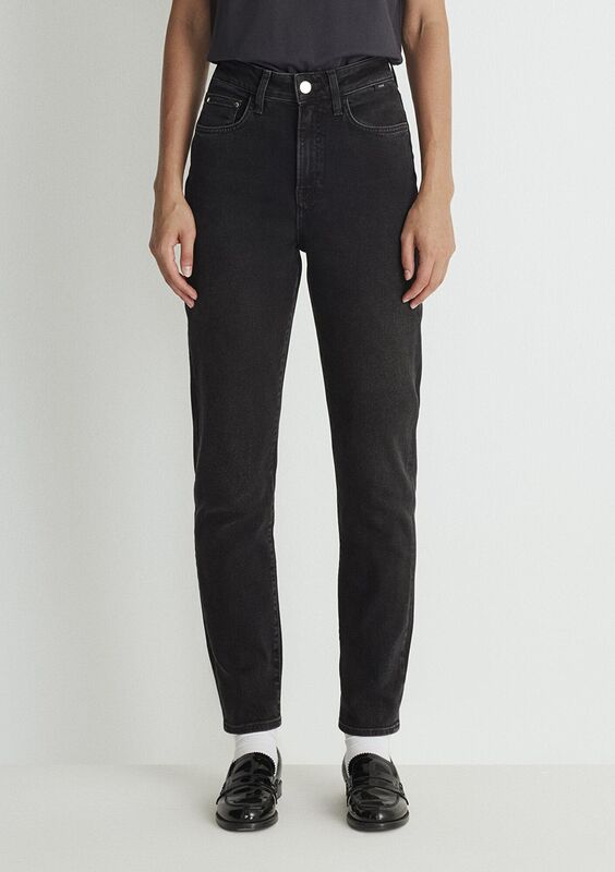 STAR Kadın Koyu Gri Denim Pantolon - M101077