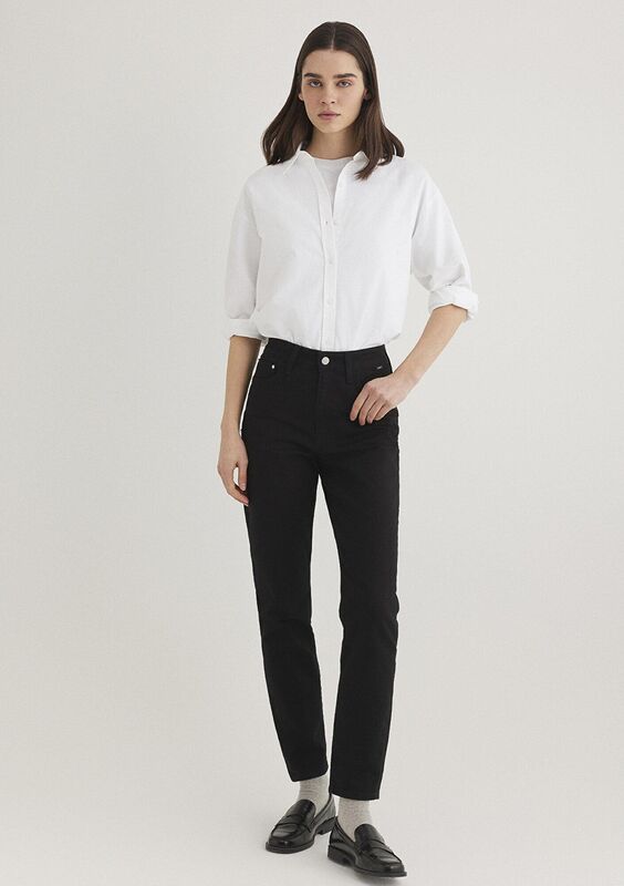 STAR Kadın Siyah Denim Pantolon - M101077