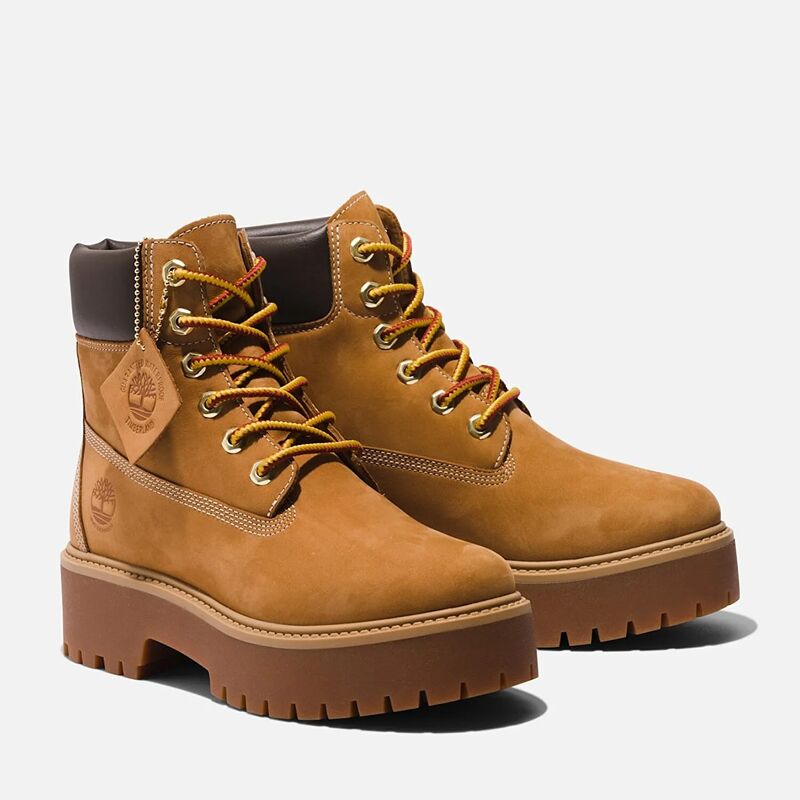 STONE STREET 6 INCH LACE UP WATERPROOF B Kadın Sarı Bot - TB1A5RJD