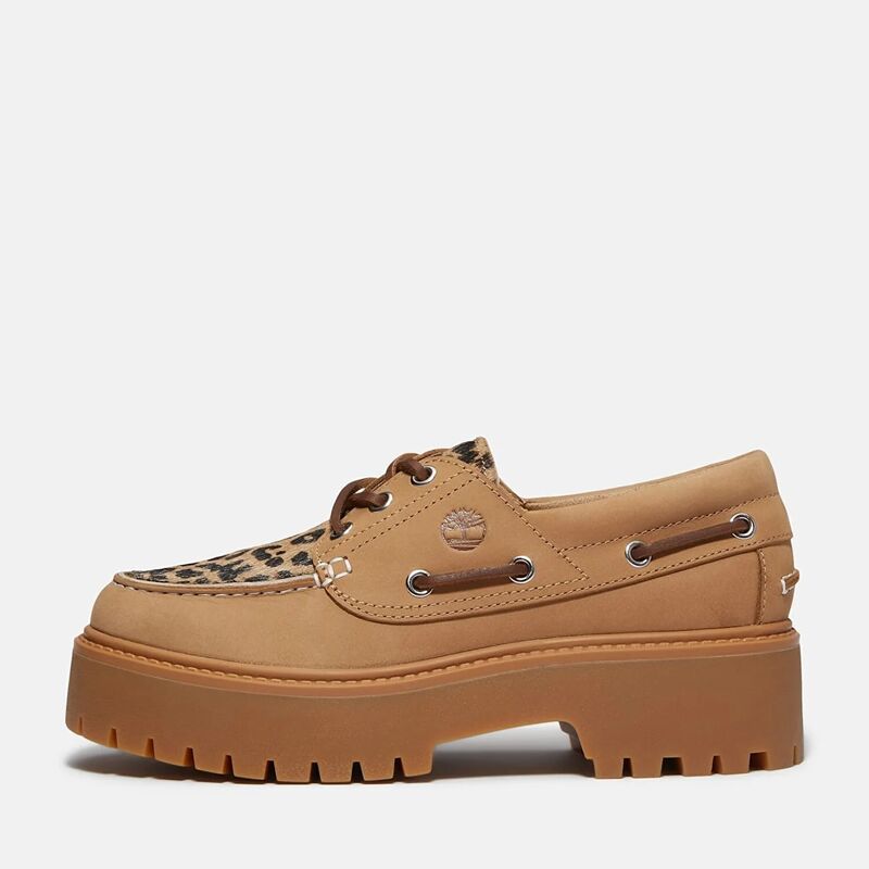 STONE STREET BOAT SHOE Kadın MEDIUM BEIGE NUBUCK Tekne Ayakkabısı - TB0A2GVF