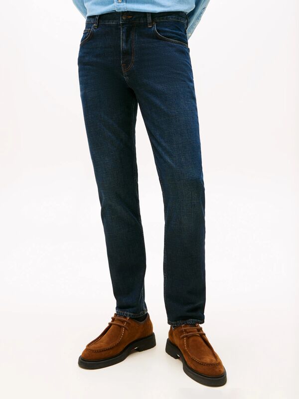 STRAIGHT DENTON STR BLACKER BLUE Erkek Mavi Denim Pantolon - MW0MW40354
