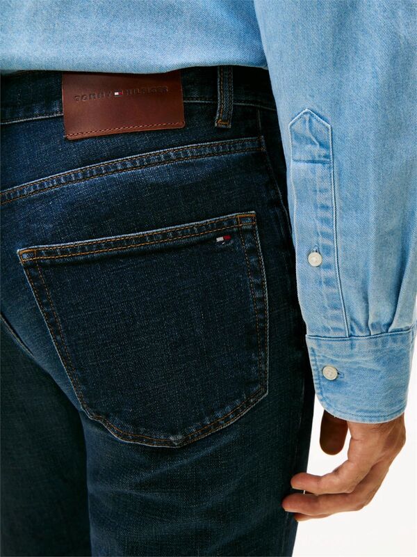 STRAIGHT DENTON STR BLACKER BLUE Erkek Mavi Denim Pantolon - MW0MW40354