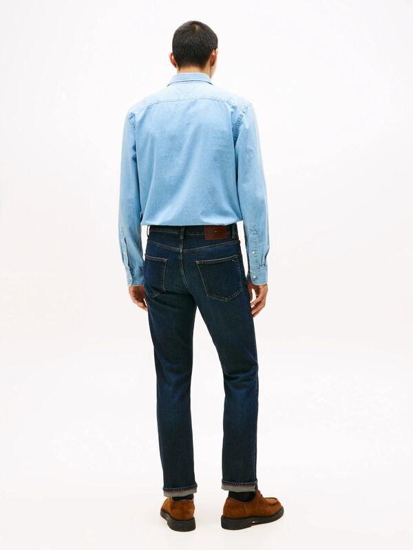 STRAIGHT DENTON STR BLACKER BLUE Erkek Mavi Denim Pantolon - MW0MW40354