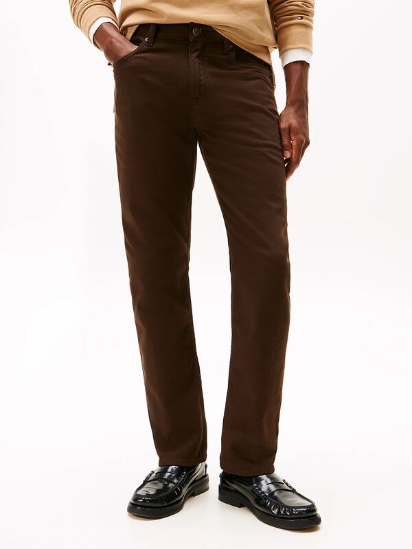 Tommy Hilfiger - STRAIGHT DENTON STR GMD Erkek Kahverengi Denim Pantolon - MW0MW40368
