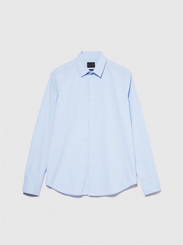 Streç Pamuklu Dar Kesim Gömlek Erkek Mavi Gömlek - 324P5CNX5QL19 Streç Pamuklu Dar Kesim Gömlek Erkek Mavi Gömlek - 324P5CNX5QL19