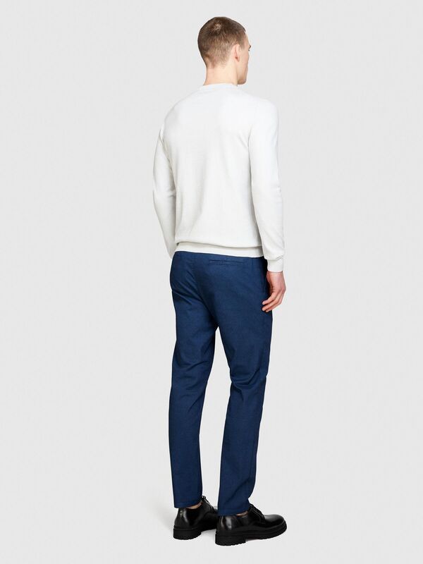Streç Pamuklu Kemer Delikli Slim Fit Denim Chino Pantolon Erkek Renkli Pantolon - 324P4HJTSF03N