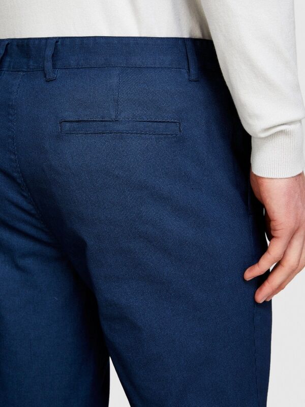 Streç Pamuklu Kemer Delikli Slim Fit Denim Chino Pantolon Erkek Renkli Pantolon - 324P4HJTSF03N