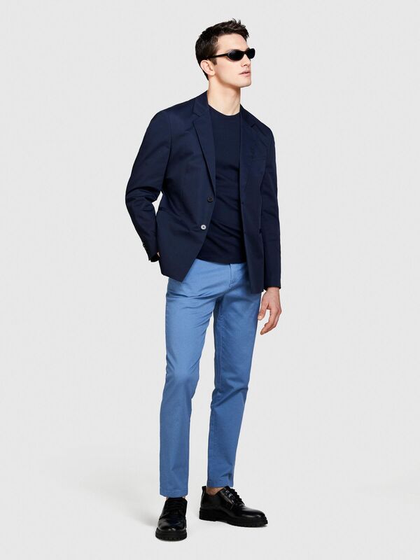 Streç Pamuklu Kemer Delikli Slim Fit Pantolon Erkek 0G6 Pantolon - 324P4AIHSF021