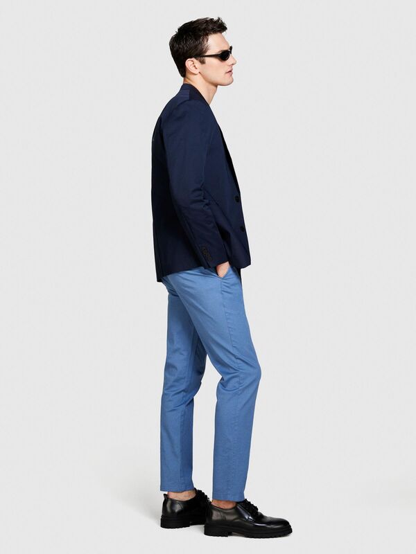 Streç Pamuklu Kemer Delikli Slim Fit Pantolon Erkek 0G6 Pantolon - 324P4AIHSF021