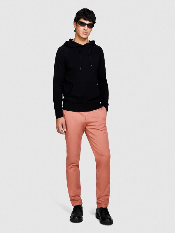 Streç Pamuklu Kemer Delikli Slim Fit Pantolon Erkek Bordo Pantolon - 324P4AIHSF021