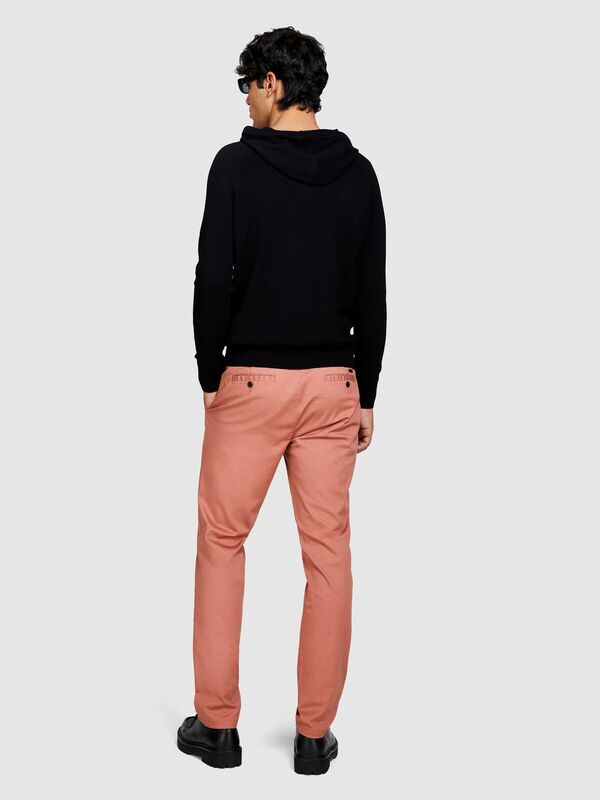 Streç Pamuklu Kemer Delikli Slim Fit Pantolon Erkek Bordo Pantolon - 324P4AIHSF021