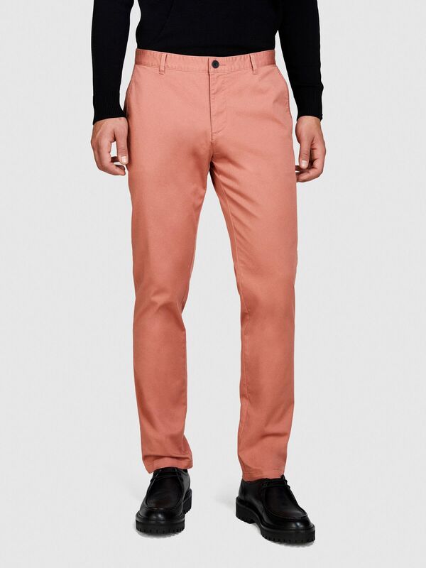 Streç Pamuklu Kemer Delikli Slim Fit Pantolon Erkek Bordo Pantolon - 324P4AIHSF021