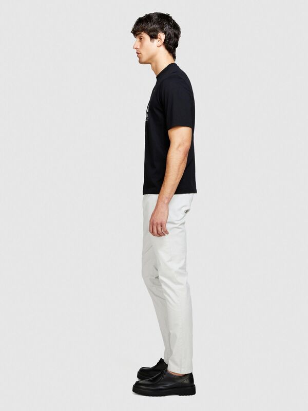 Streç Pamuklu Kemer Delikli Slim Fit Pantolon Erkek Gri Pantolon - 324P4AIHSF021