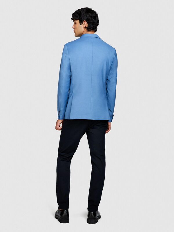 Streç Pamuklu Kemer Delikli Slim Fit Pantolon Erkek Siyah Pantolon - 324P4AIHSF021