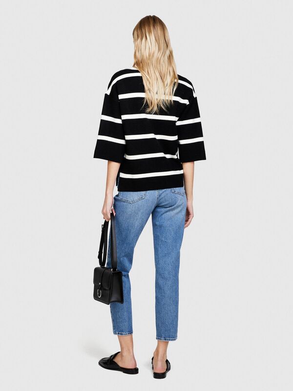 Streç Pamuklu Normal Bel Slim Fit Denim Pantolon Kadın Buz mavisi Pantolon - 324P4TLALE03B