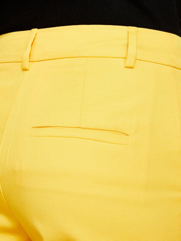 Streç Pamuklu Pileli Pantolon Kadın 38R Pantolon - 324P4IULLF02Y