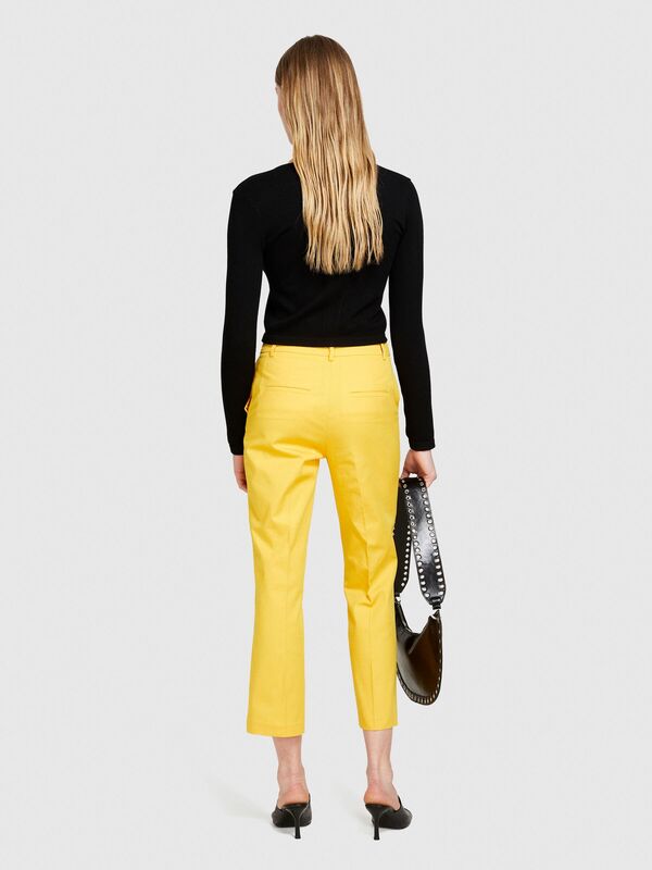 Streç Pamuklu Pileli Pantolon Kadın 38R Pantolon - 324P4IULLF02Y