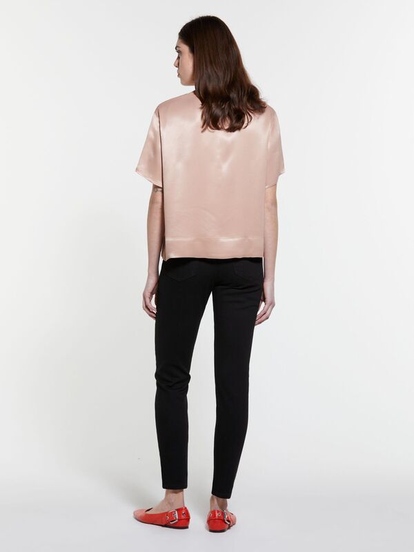 Sisley - Streç Pamuklu Taş Yıkama Yüksel Bel Slim Fit Pantolon Kadın Siyah Denim Pantolon - 325P47KZLE044