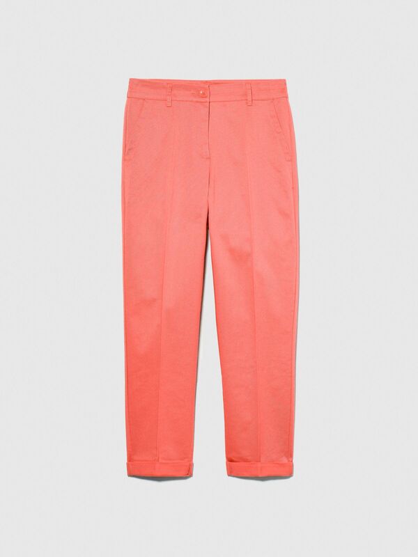 Streç Pamuklu Yanları Cepli Cigarette Pantolon Kadın Düzenlenecek Pantolon - 324P4ED4LF00R