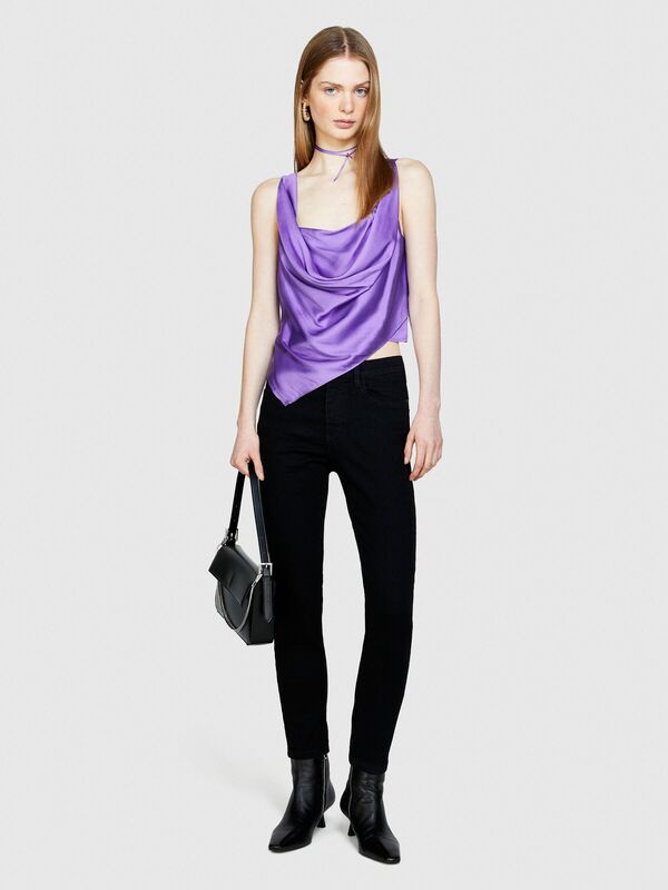 Streç Pamuklu Yüksek Bel Skinny Fit Denim Pantolon Kadın 811 Pantolon - 324P44PMLE01K