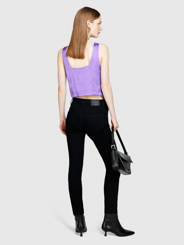 Streç Pamuklu Yüksek Bel Skinny Fit Denim Pantolon Kadın 811 Pantolon - 324P44PMLE01K