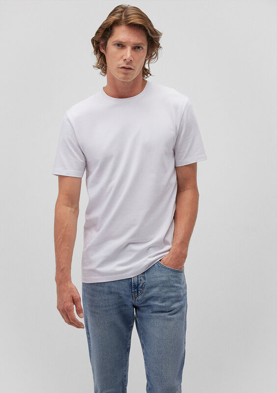 STRETCH TİŞÖRT Erkek Beyaz T-Shirt - M061747