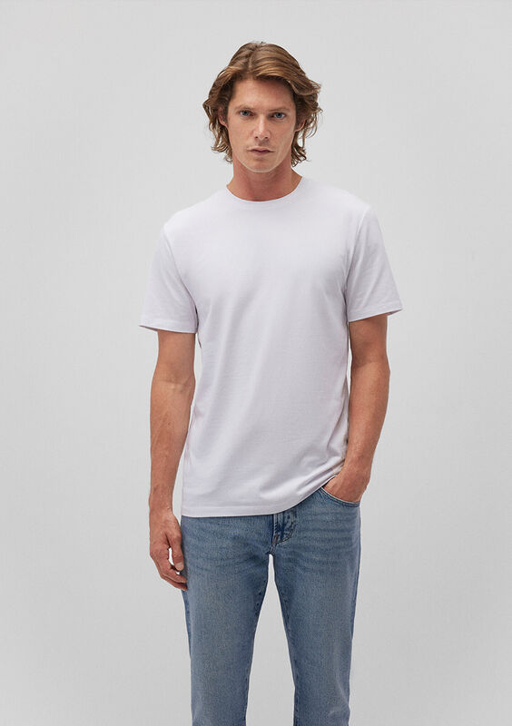 STRETCH TİŞÖRT Erkek Beyaz T-Shirt - M061747