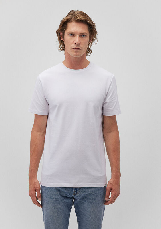 STRETCH TİŞÖRT Erkek Beyaz T-Shirt - M061747