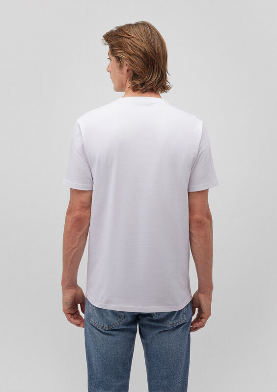 STRETCH TİŞÖRT Erkek Beyaz T-Shirt - M061747