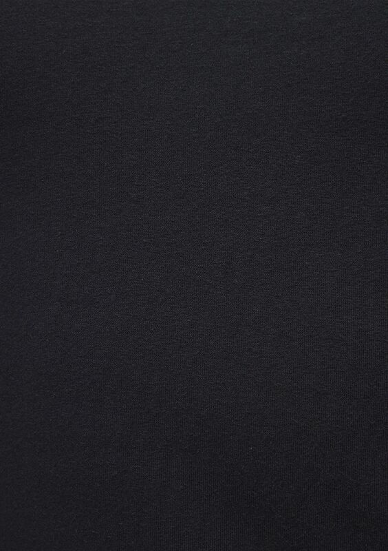 STRETCH TİŞÖRT Erkek Siyah Basic T-Shirt - M061747