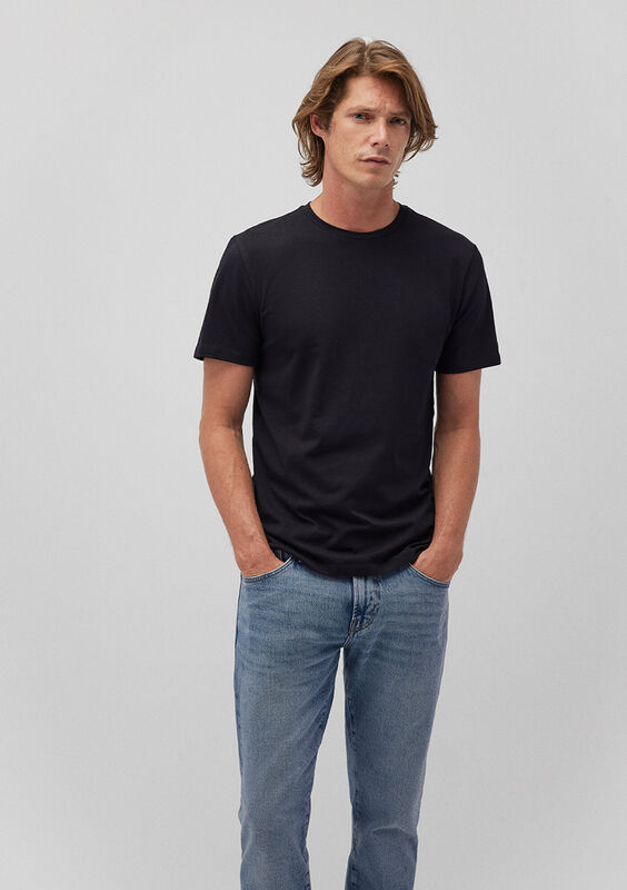 STRETCH TİŞÖRT Erkek Siyah T-Shirt - M061747