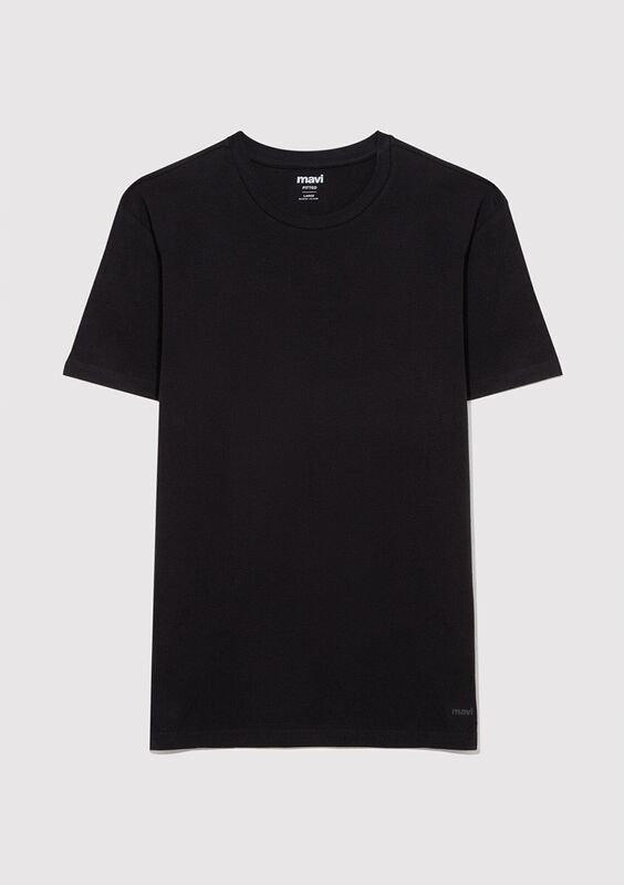 STRETCH TİŞÖRT Erkek Siyah T-Shirt - M061747