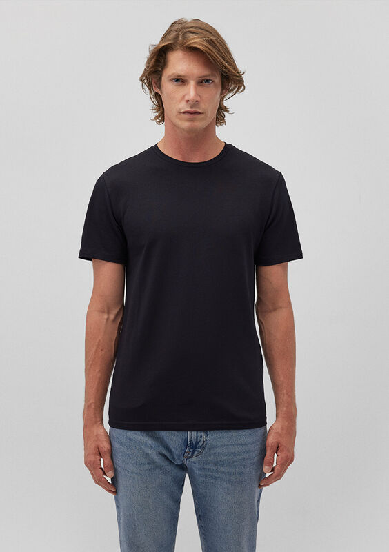 STRETCH TİŞÖRT Erkek Siyah T-Shirt - M061747