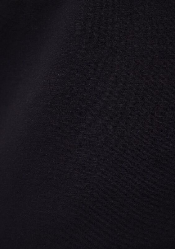 STRETCH V YAKA TİŞÖRT Erkek Siyah T-Shirt - M061748
