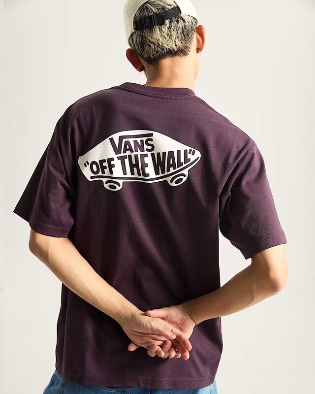 STYLE 76 II LOOSE SS TEE Erkek Dark Port T-Shirt - VN000P50