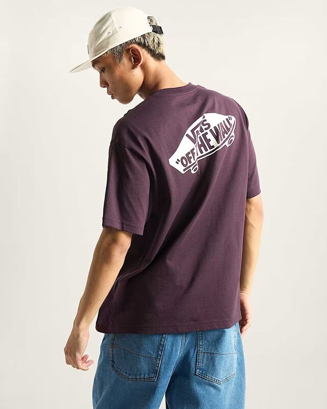STYLE 76 II LOOSE SS TEE Erkek Dark Port T-Shirt - VN000P50