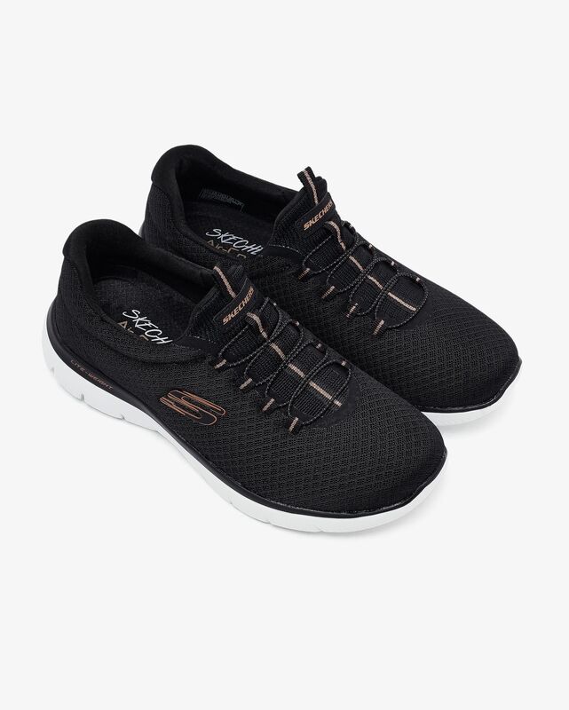 Summits Kadın Siyah Spor Ayakkabı - 12980TK